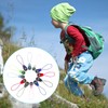 Pack of 12 Multicolour Mini Survival Compass Outdoor Compass Kids