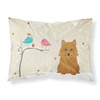 Caroline's Treasures BB2492PILLOWCASE Between Friends Norwich Terrier Fabric Standard Pillowcase