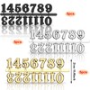 JUNRU 15 Pieces Clock Numerals Kit in Black Silver Gold