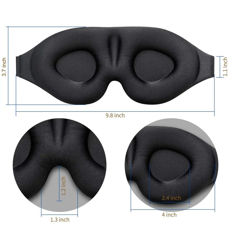 3D Sleep Eye Mask for Light Blocking – Contoured Night