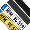 Frameless Velcro Number Plate Holder, for Two Number Plates, Provides
