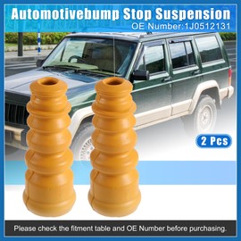 A ABSOPRO 2pcs 5.7 Inch Rear Suspension Bump Stop Strut Bumper Bump Stop for Volkswagen Jetta 2002-2005 1J0512131 Rubber Orange Item Replacement