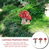 Beufee 6PCS Glow in the Dark Mushrooms, Luminous Glow in