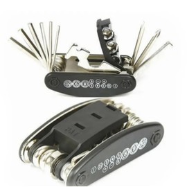 Multifunction Tool Bicycle Key - Repair Kit Black Stainless Steel Bicycle Lightweight 16 in 1! Multifunctional