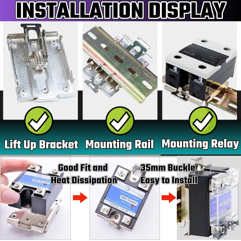 Din Rail Mount 35mm, Din Rail Clamp Din Rail Mounting