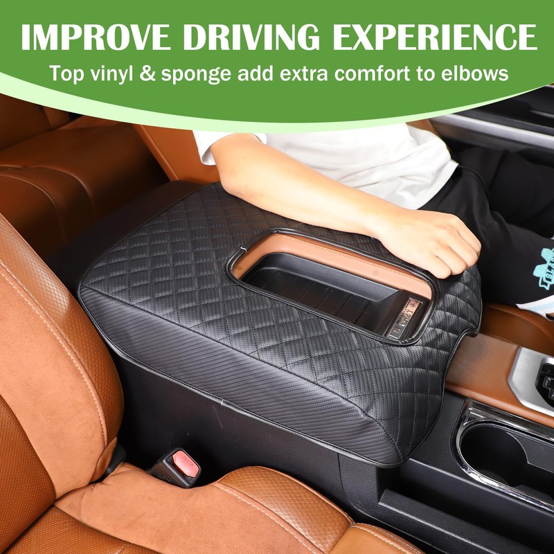 LLKUANG Car Center Console Armrest Cover Pad Fit for Toyota