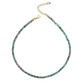 Shell Necklaces, Beaded Necklace Surfer Beach Necklace Beach Shell Necklace for Women Summer Jewelry (teal)