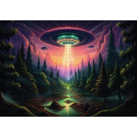 Trippy Puzzle Co - 1000 Piece Jigsaw Puzzle for Adults - Impossible Hard Difficult Challenging Puzzles for Adults - Paranormal Collection (Earthly Encounter)