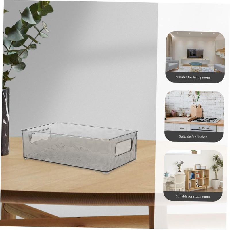 Levemolo Storage Box for Kitchen and Refrigerator Stylish Grey Organizer