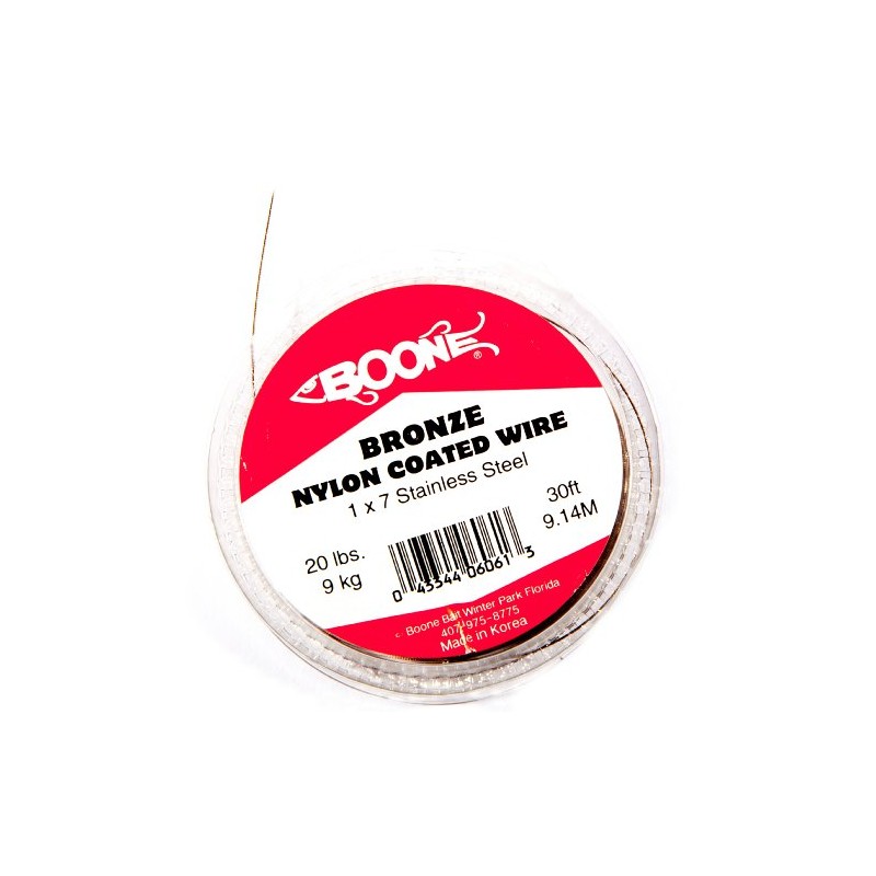 Boone 06068 Líder Acero con Nylon, 20 Lbs
