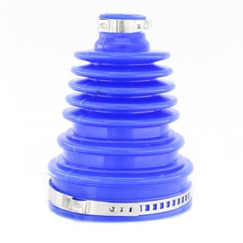 Universal CV Boot Installation Mount Cone Tool CV Boot Joint Kit For Fitting Universal Stretch CV Shaft Replacement (1X Blue Shaft+2 Clamps)