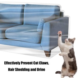 Imperius Clear Thick Heavy Duty Water Resistant Sofa/Couch Cover,Waterproof Plastic Shield Covers for Couch，Vinyl Sofa Cover to Prevent Scratching by Dogs and Cats