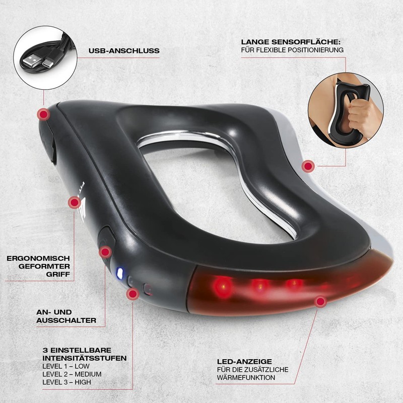 FitEngine EMS Massage Handle with Heat Function | 3 Intensity