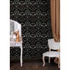 RoomMates Hidden Treasures Black Peel and Stick Wallpaper, RMK12749PLW