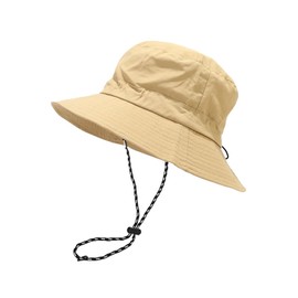 Xixiuly Bucket Hat for Women Men, Water-Resistant Quick Dry Packable Bucket Hat Beach Sun Hat Outdoor Hiking Fishing Cap UPF 50+ Unisex Safari Boonie Hats Khaki