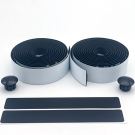 LEXOR Bicycle Handle Bar Tape Handle Grip Tape Shock Absorbing Bar Tape White/Black