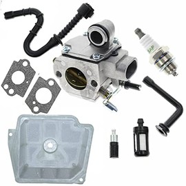 HQparts C3R-S236 Carburetor Carb AirFilter Gasket Kit for Stihl MS361 MS 361 Chainsaw Replace # 1135 120 0601 Air Fuel Oil Filter Line