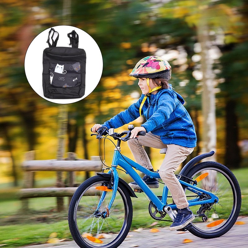 txuzong Handlebar bag, Oxford fabric bicycle bag, black bicycle bag,