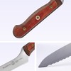 Messermeister Custom 8” Offset Scalloped Knife, Terra Red - X50