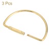 QUARKZMAN 3 Pieces Brass Screw Lock Key Ring Car Key