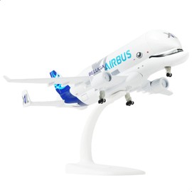 QIYUMOKE 1/300 A330 Beluga XL1 Diecast Metal Aircraft Model Kit with Stand (7.7 inch) for Airbus a330-743L Super Transport Beluga, Collectable Aircraft Models for Aviation Enthusiasts