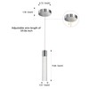 Ajbvp Modern LED Pendant Lights Kitchen Island Lighting,Dimmable 5CCT/2700K/3000K/3500K/4000K/5000K,Hanging Island