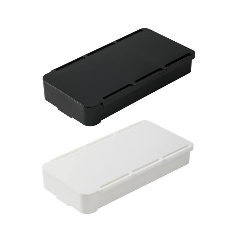 YANGLY Invisible Drawer Storage Box with Lid Pull Out Under