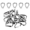 sourcing map Rope Thimble 3/16"(5mm) Diameter M5 Stainless Steel Wire