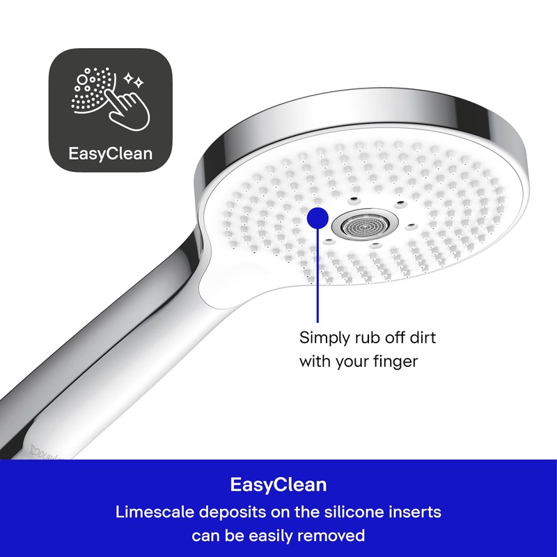 Duravit Universal Shower Head, Handheld Shower Head with 3jet Types