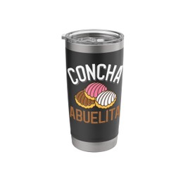 Concha Abuelita White Pink and Chocolate Conchas Stainless Steel Insulated Tumbler