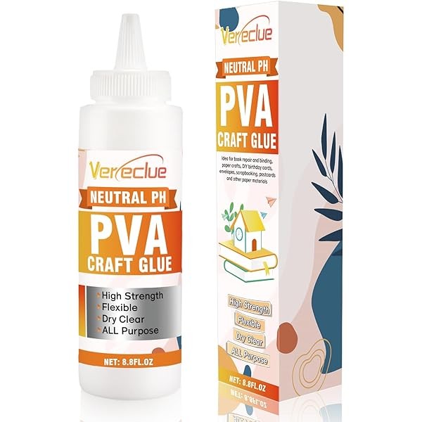 PH Neutral PVA Adhesive 8.8 Oz, Archival Quality Acid-Free Book