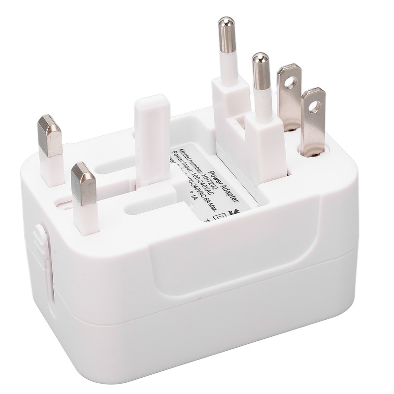 Multifunctional Power Converter with USB Ports Universal Adapter Socket 100‑240VAC