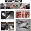 200Pcs Oil Drain Plug Gasket Red Copper Heating Processing 9