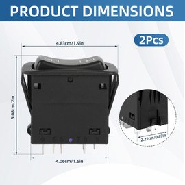 2Pcs 82278971 Heavy Duty Power Door Window Switch Window Switch Fits for Mack Volvo Truck 1MR4323M15 1MR4341AM15 1MR4341BM15 1MR4341M15 L1MR4323M15