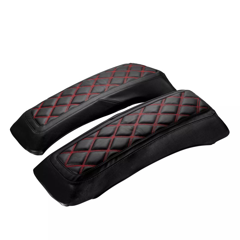 RI Saddlebag Lid Covers Microfiber Leather for 1993-2013 Harley Touring