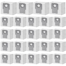 24 Packs Q10 Q7 Q5 Bag Replacement for Roborock Q10 S5+, Q7 M5+, Q5 Max+, 3.6L Vaccum Bag for Q10 X5+, Q5, Q5+, Q5 Pro+, Q8 Max+, Q7, Q7+, Q7 Max+, S8+, S8 Pro Ultra, S7 Pro Ultra, S7 MaxV Ultra