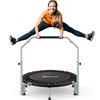 BCAN 40/48" Foldable Mini Trampoline Max Load 330lbs/440lbs, Fitness Rebounder