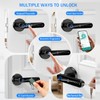 Fingerprint Door Lock - Smart Door Handle with Keypad, Biometric