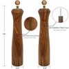 Wooden Salt and Pepper Grinder Set,Manual Salt and Pepper Mill,Acacia