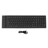 Foldable Silicone Keyboard 108 Keys Waterproof Full Sealing Design Mute