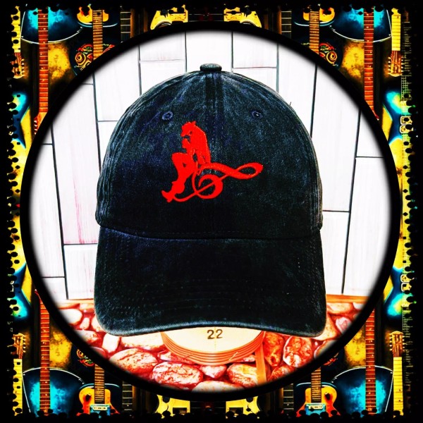 STEVIE RAY VAUGHAN PRIDE AND JOY EMBROIDERED BLACK DAD’S HAT