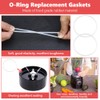 6 PCS Replacement Gaskets Healthy & Environmentally Friendly Rubber O
