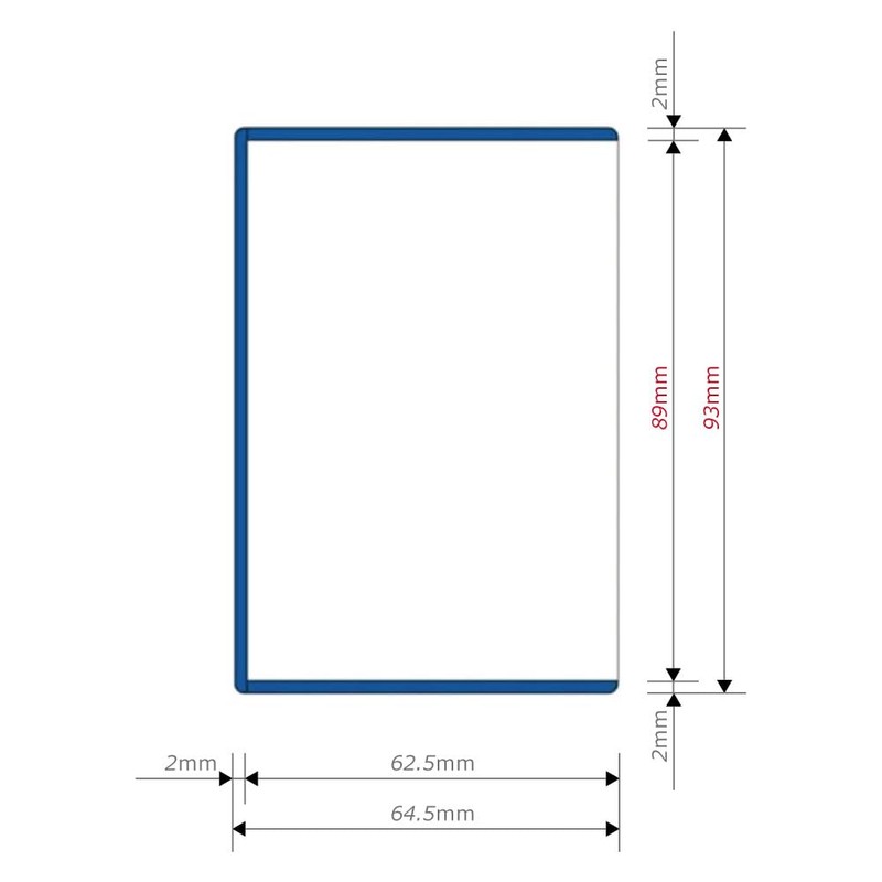 Answer Small Card Slide IN Card Loader (Single Item, Clear