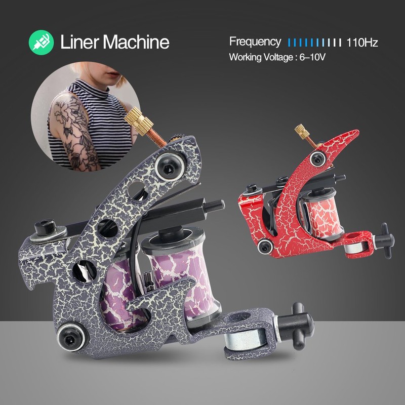 Solong Complete Tattoo Kit 4 Pro Machine Guns 54 Inks