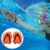 1 Pair of Swimming Hand Paddles Adjustable Swimming Training Aid