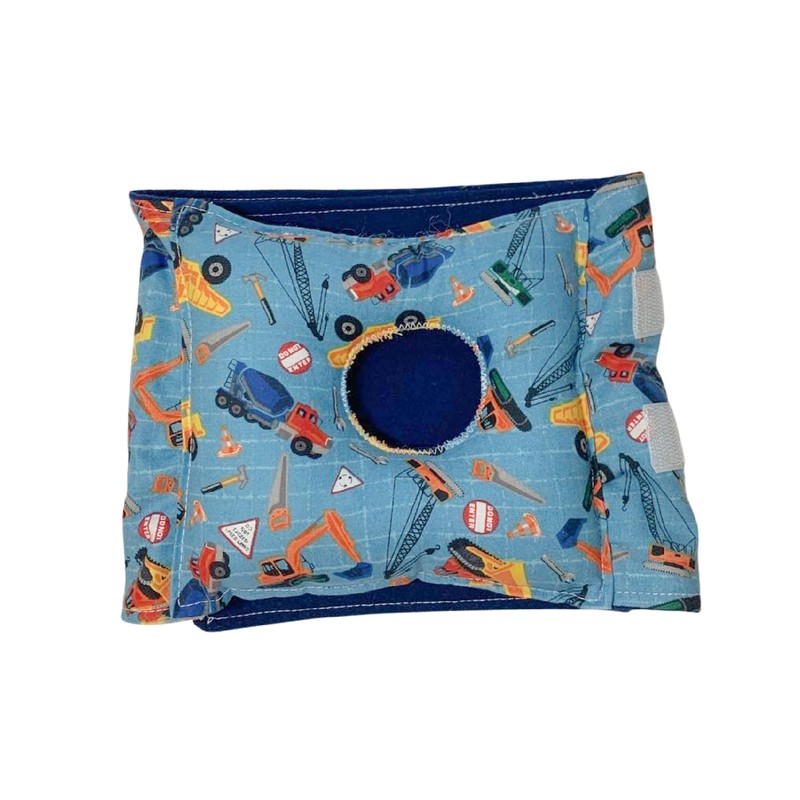 Construction Work Vehicles G-tube Pillow Belt for Infant Tummy Time