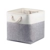 Mangata Fabric Storage Basket, Canvas Cube Storage Boxes 25x25x25cm for