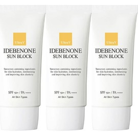 Ultra V 1+1+1 Ultra V Idebenone Sunblock 50ml Organic UV Protection Sun Cream (SPF50+/PA++++) / 1+1+1 울트라브이 이데베논 선블럭 50ml 유기자차 자외선 차단 선크림(SPF50+/PA++++)