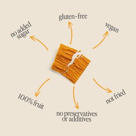 TASU Mango Dried Fruit Chips, 30-Pack, 1 oz Each - Crunchy, Vegan, Gluten-Free, No Added Sugar, 100% Fruit