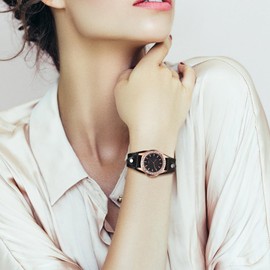 Watch Men Women Seiko Automatic Watch : Waterproof Leather Watch Punk Retro Watch Cool Discus Classic Watch Simulation Quartz Unisex Adjustable Strap Comfortable, Black